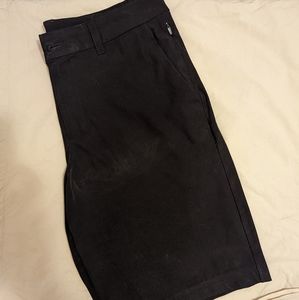 Black casual shorts